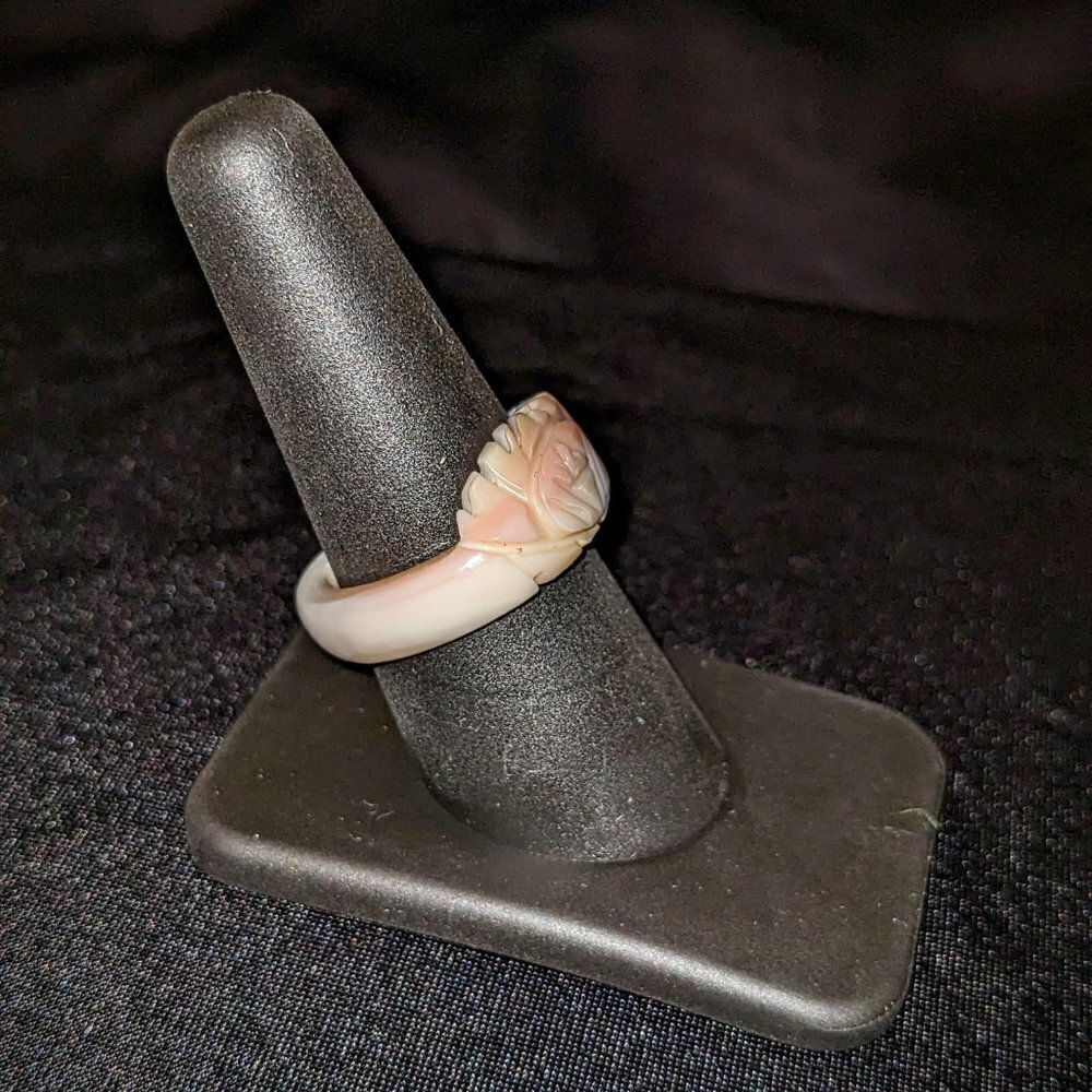 Hand-Carved Sea Shell Ring - Picture 8 of 13